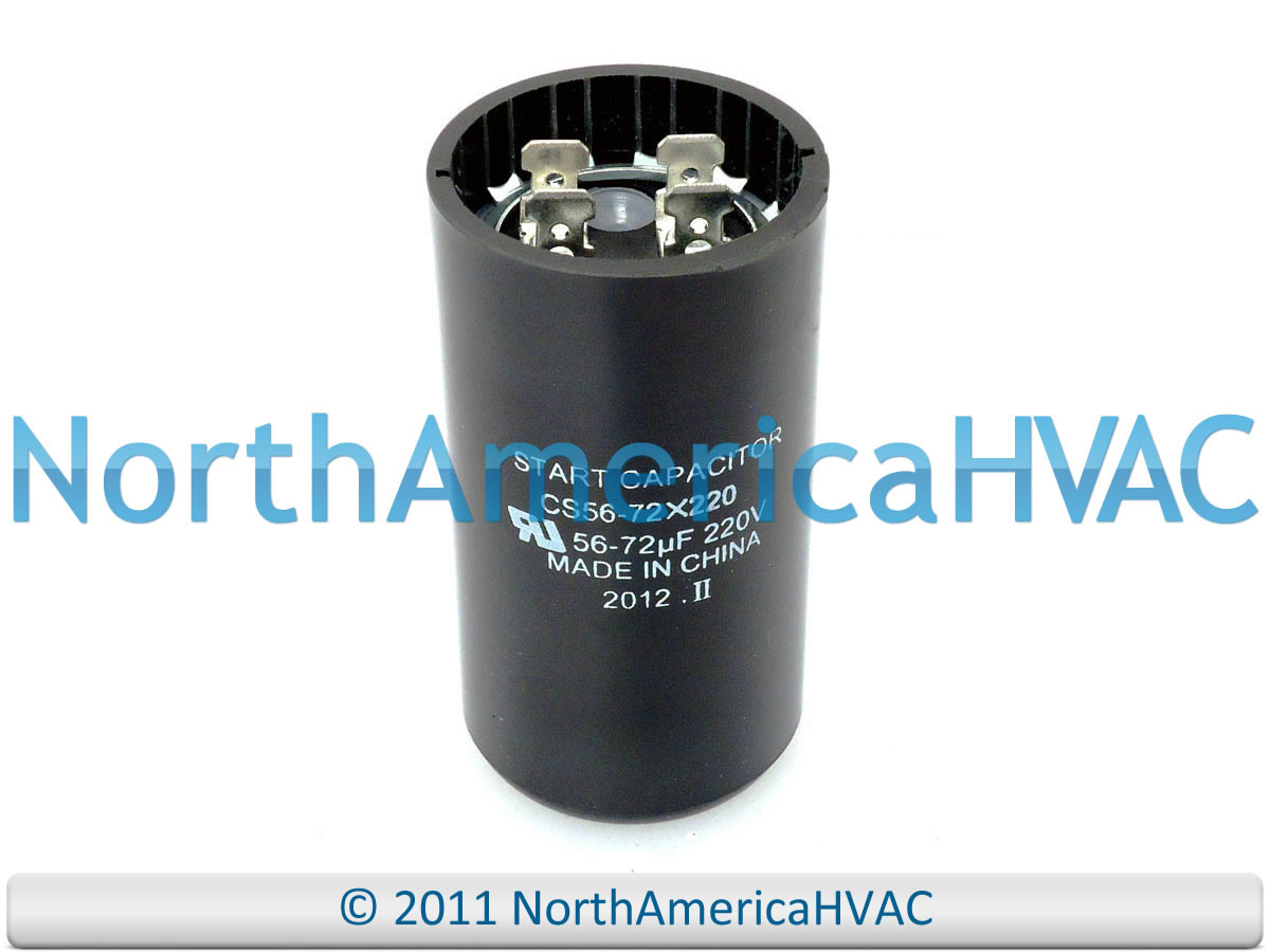 Motor Start Capacitor 56-72 MFD 220 250 VAC Replaces Diversitech